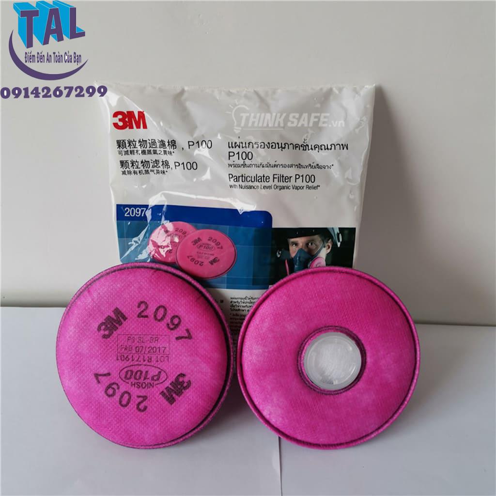 PHIN LỌC PHÒNG DỊCH 3M 2097 CHÍNH HÃNG TIÊU CHUẨN N100 | CÒN HÀNG